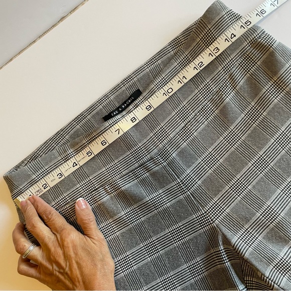 Zac & Rachel black/white pull in lightweight pant, size 6, excellent condition - Picture 3 of 4